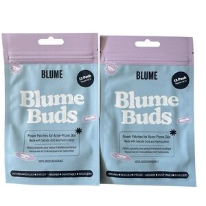 2 x Blume Buds Power Patches for Acne-Prone Skin 12 Pack Each (24 Total)